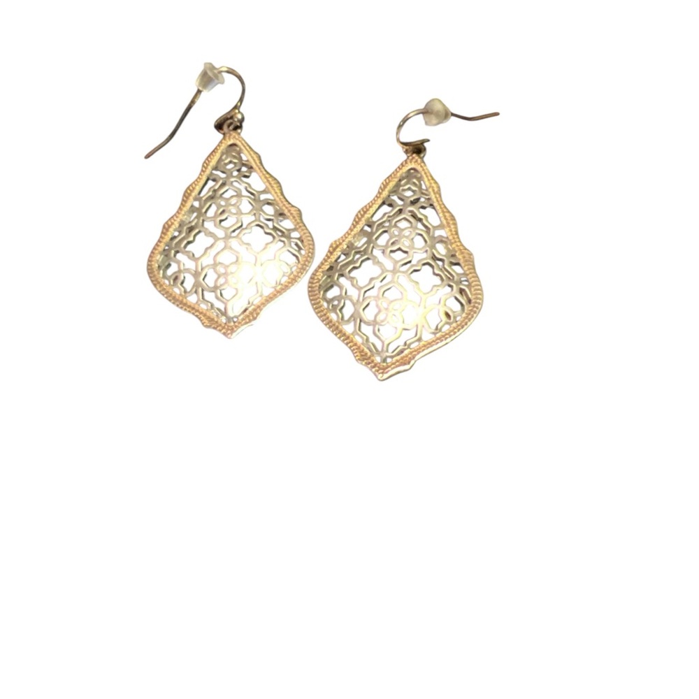 Kendra Scott Gold Filigree Earrings